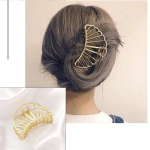 ★NEW★ Metal Gold Hair Clip Claw